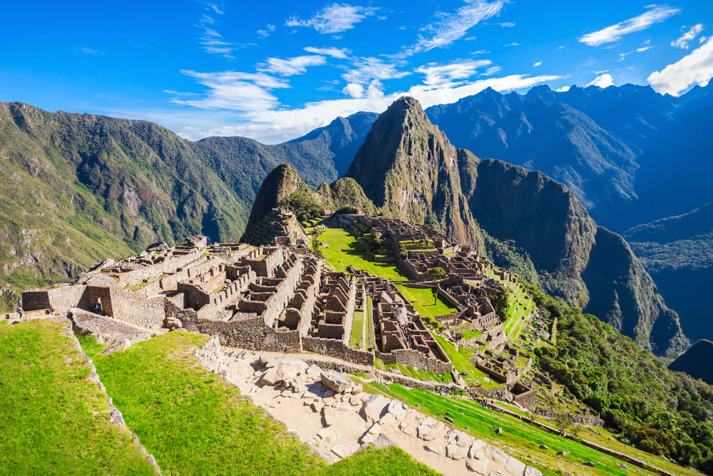 View of Machu Picchu, Peru.