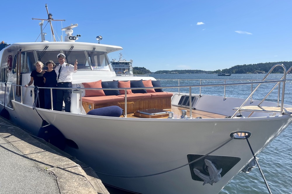 A 70-foot yacht originally designed and owned by Prince Rainier of Monaco.