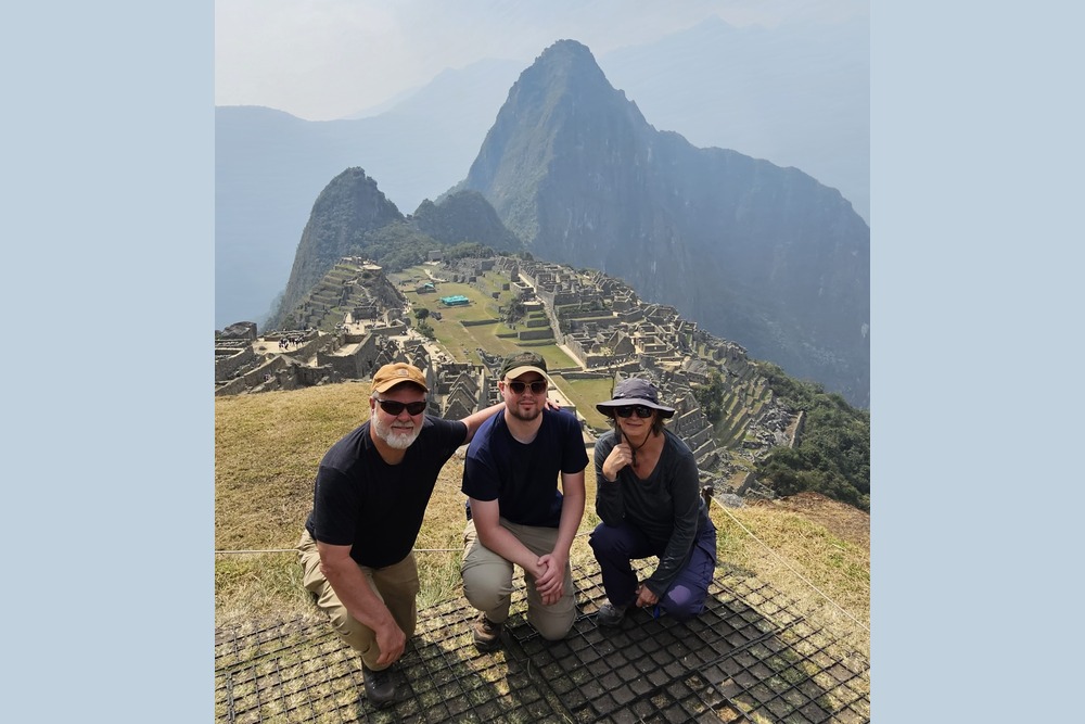 Bob, Lori and Hunter Bentley at Machu Picchu, Peru.