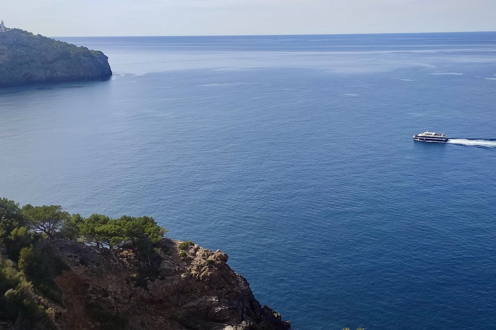 View to the sea from Jumeirah Mallorca hotel in Mallorca, Spain.