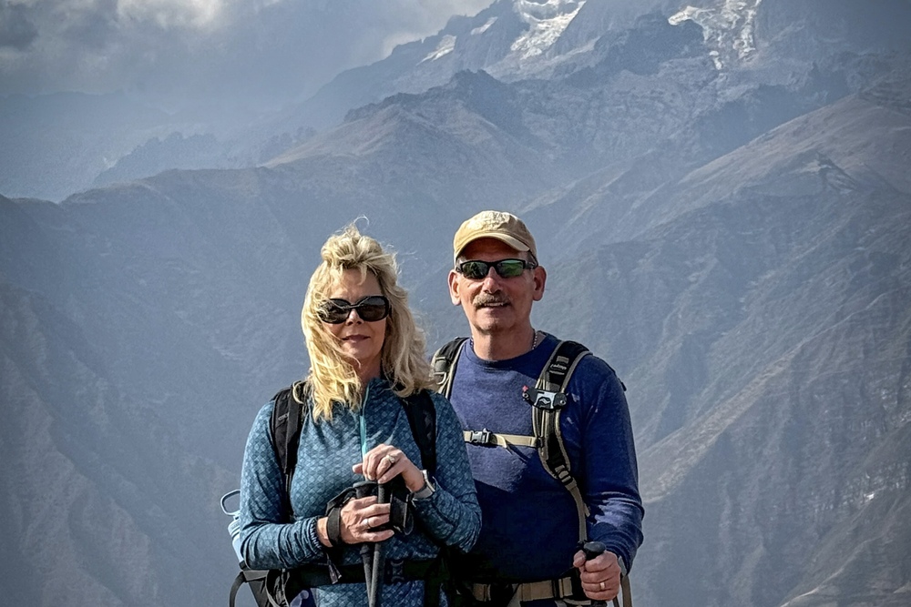 David Dubow and wife at the Inca Trail in Peru.