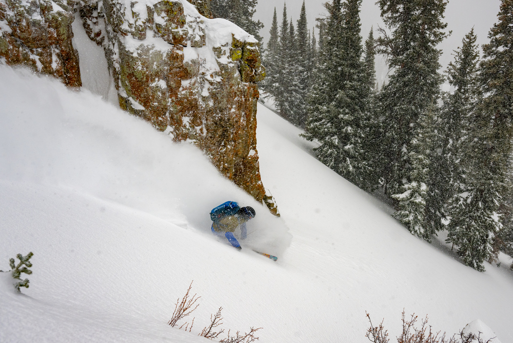 Skiing on the Rocky Mountains.