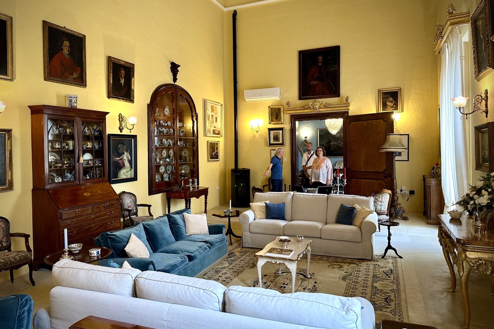 Room in Palazzo del Prelato, in Mdina, Malta.