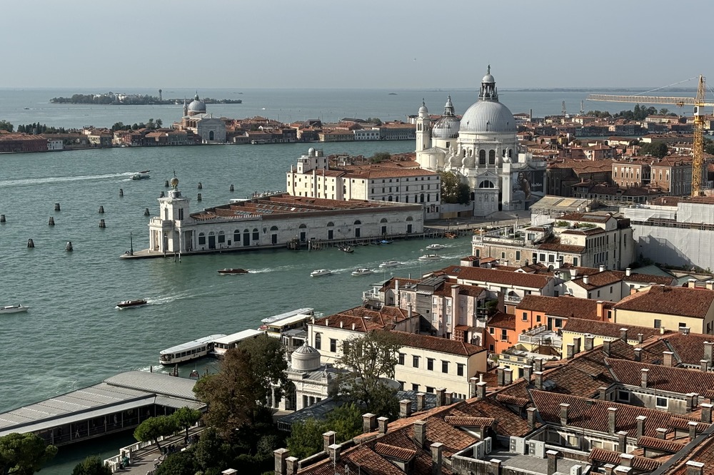 Aerial view of Venice, Italy.