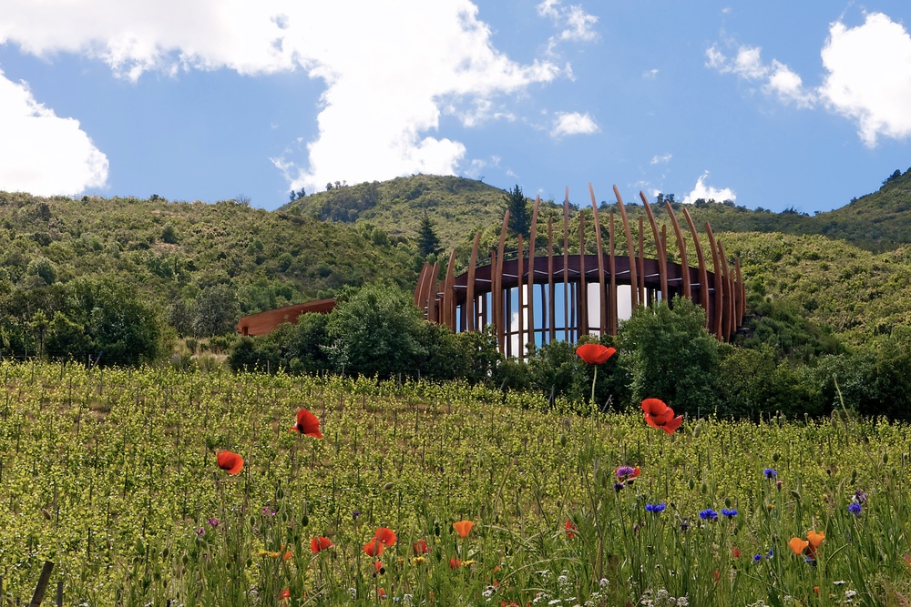 The winery at Lapostolle Vineyard in Chile.