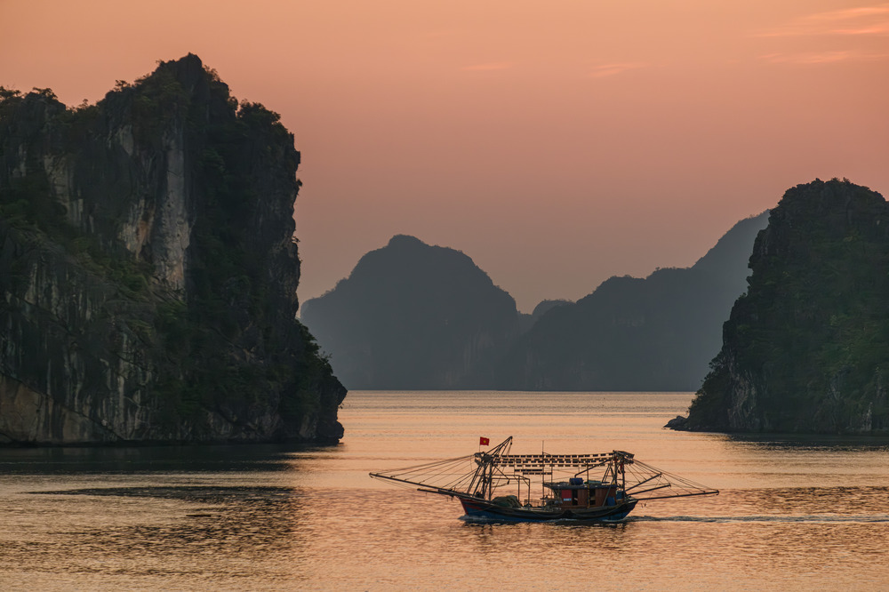 View of Halong Bay, Vietnam.