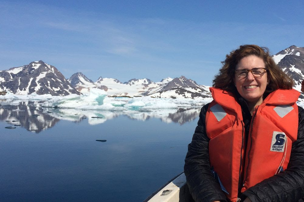 Wendy in Kulusuk, Greenland, ten years ago. 